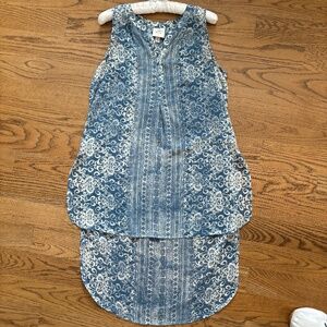 Knox Rose blue sheer top